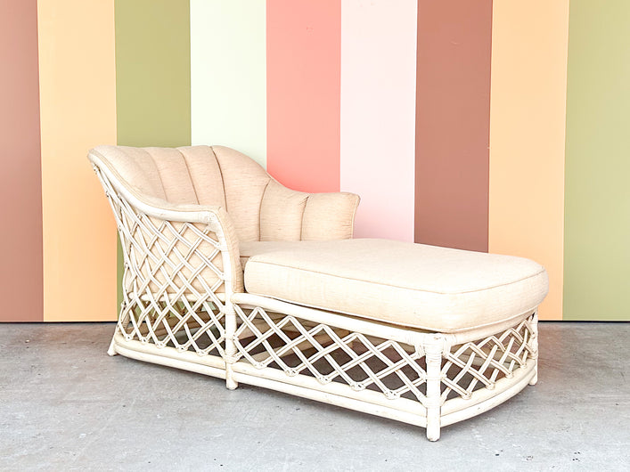 Ficks Reed Lattice Rattan Chaise