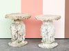 Pair of Palm Beach Plaster Elephant Garden Seats