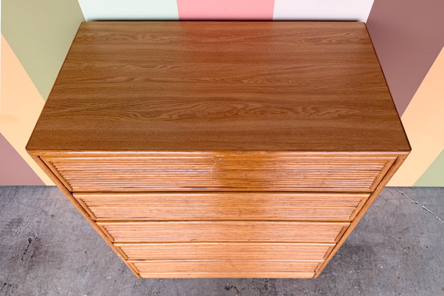 Coastal Cool Rattan Tall Chest