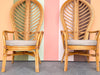 Pair of Palm Frond Accent Chairs