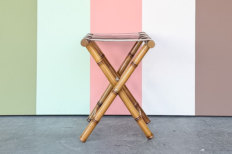 Faux Bamboo Luggage Rack