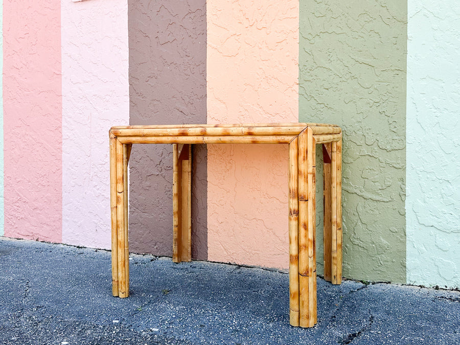 Pencil Reed Rattan Side Table