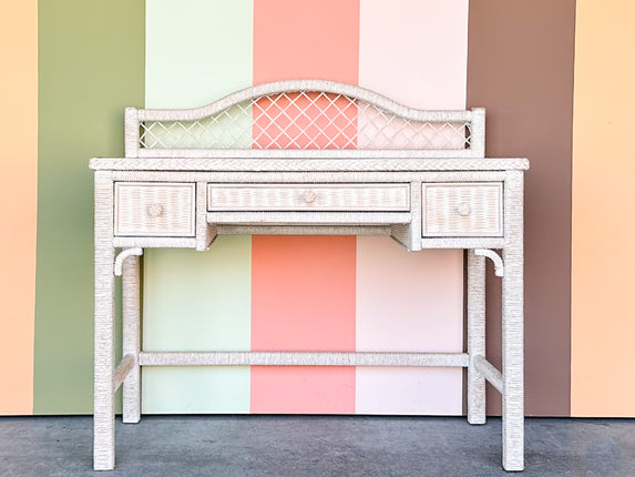 Henry Link Braided Wicker Desk