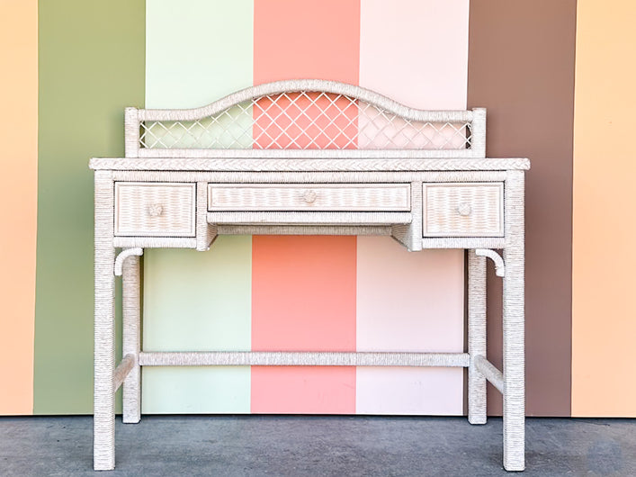 Henry Link Braided Wicker Desk