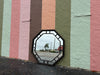 Large Faux Bamboo Octagon MIrror