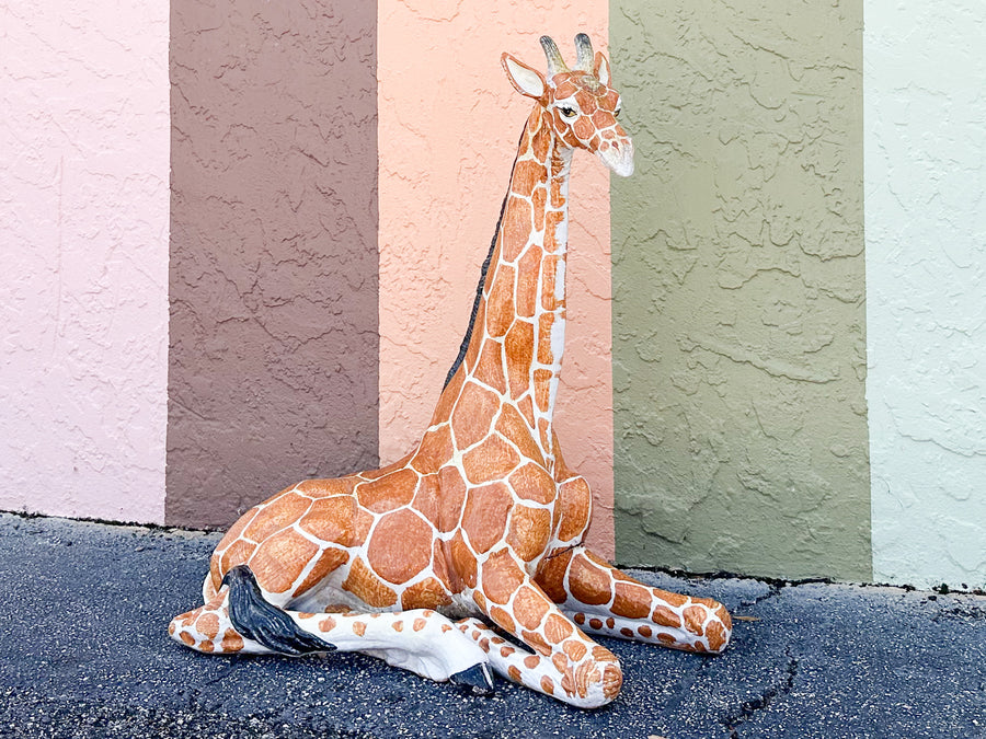 Charming Italian Terracotta Giraffe