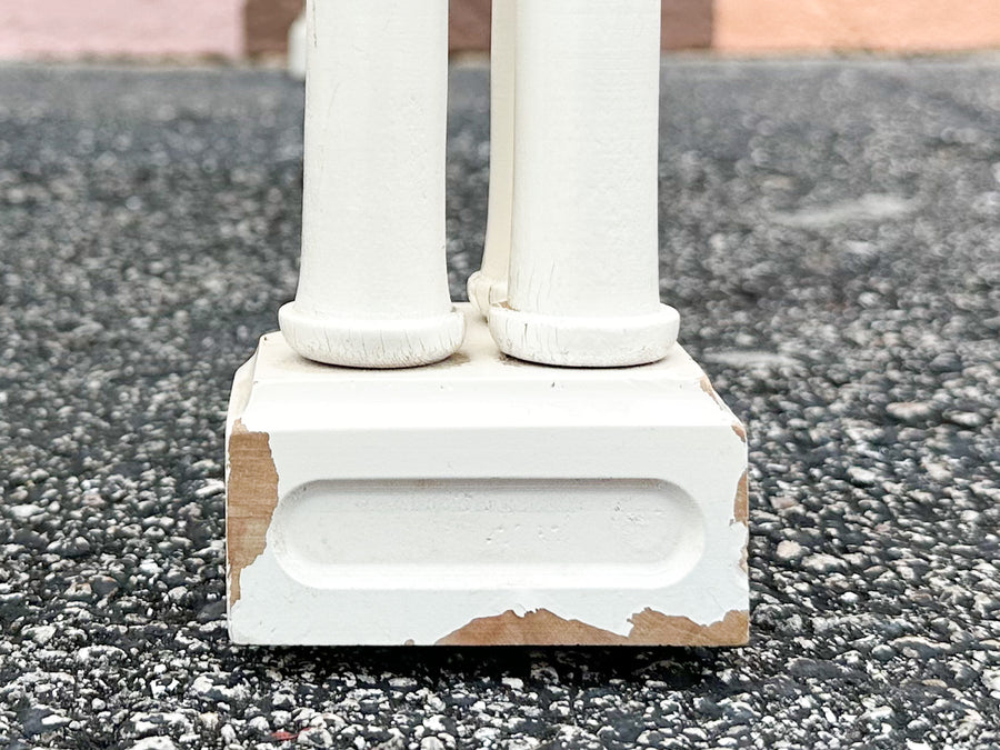 Tri Leg Faux Bamboo Console
