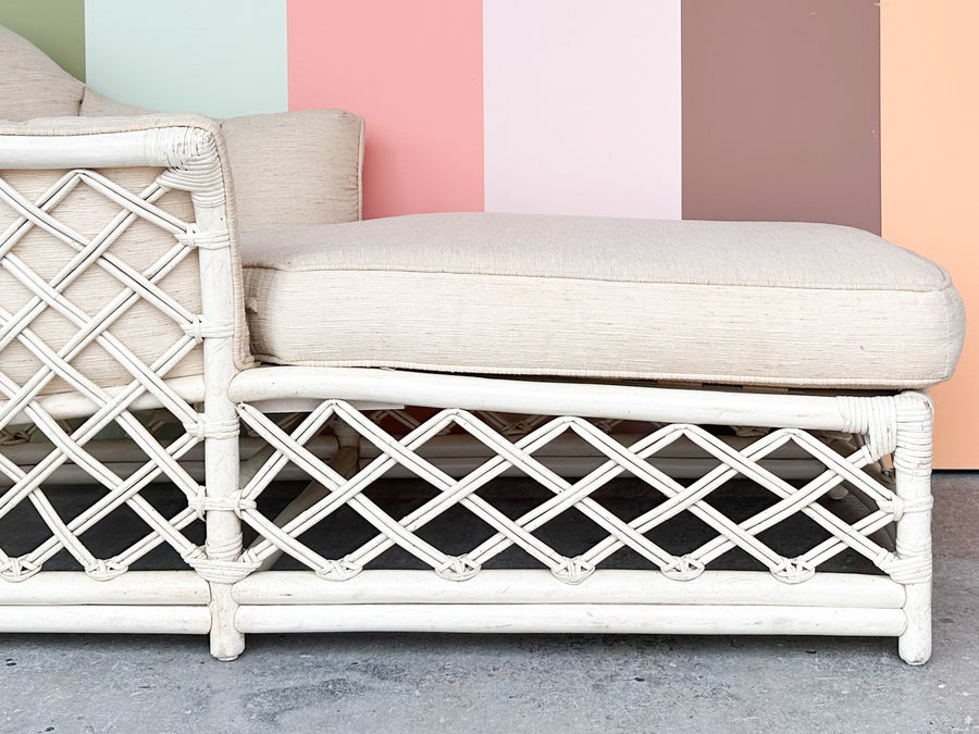 Ficks Reed Lattice Rattan Chaise