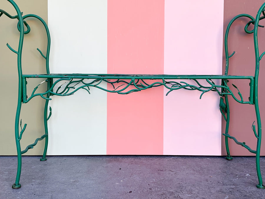 Sweet Green Bird Garden Bench