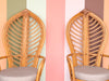 Pair of Palm Frond Accent Chairs
