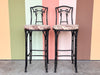 Pair of Faux Bamboo Bar Stools