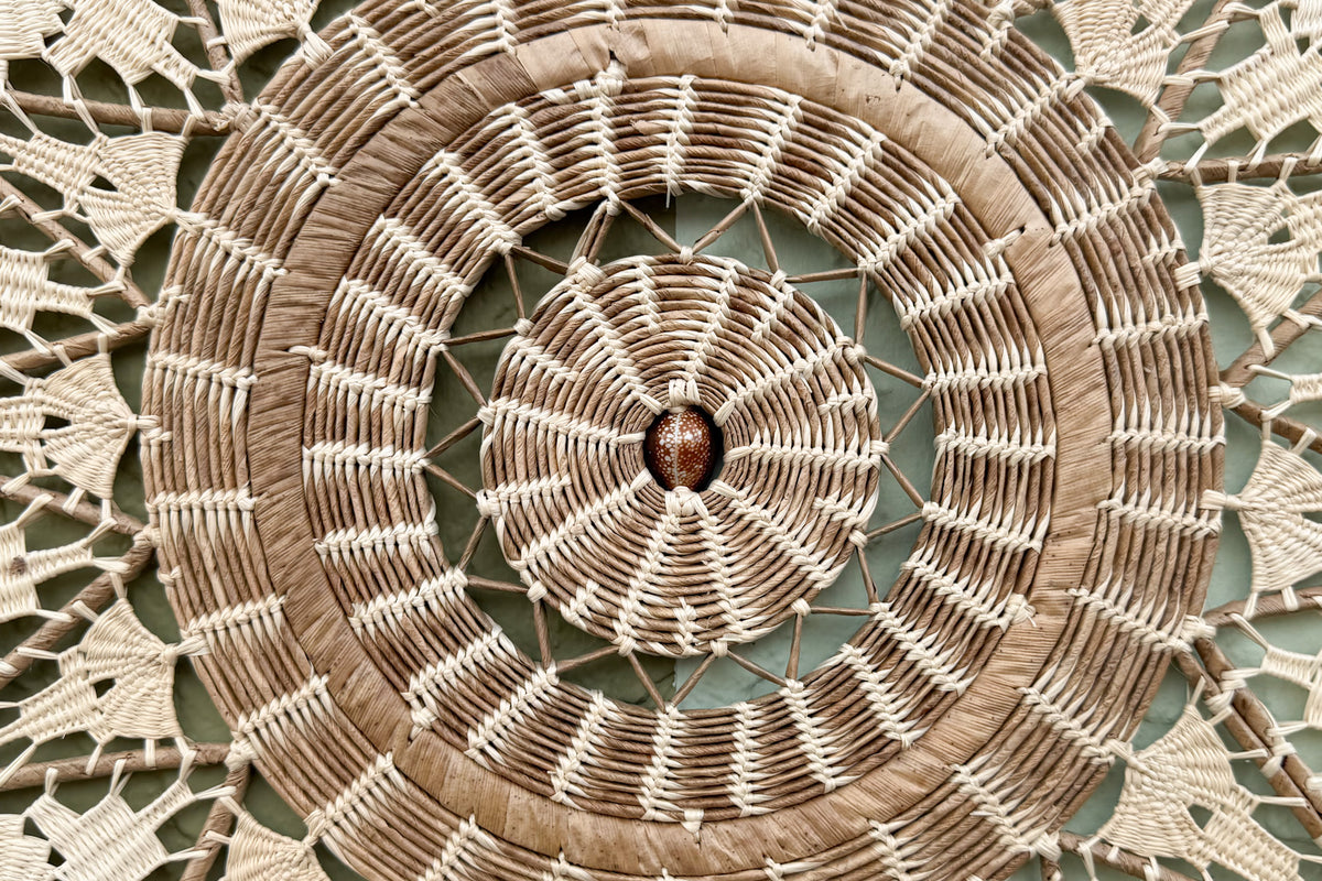 So 70's Macrame Shell Wall Art