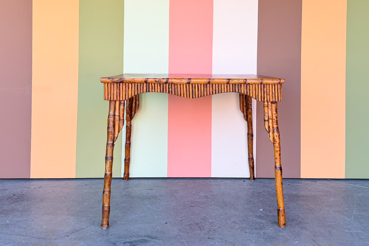 Hand Painted Bamboo Game Table