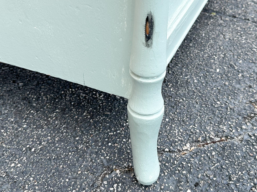Painted Faux Bamboo Tall Chest