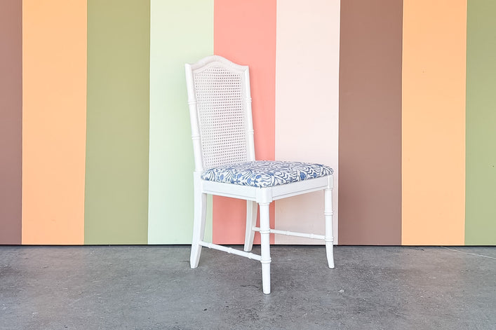 Faux Bamboo and Cane Side Chair