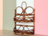 Whimsical Rattan Wall Shelf