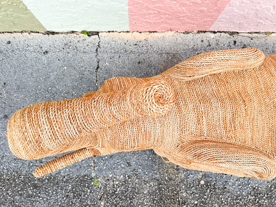 Large Rattan Elephant