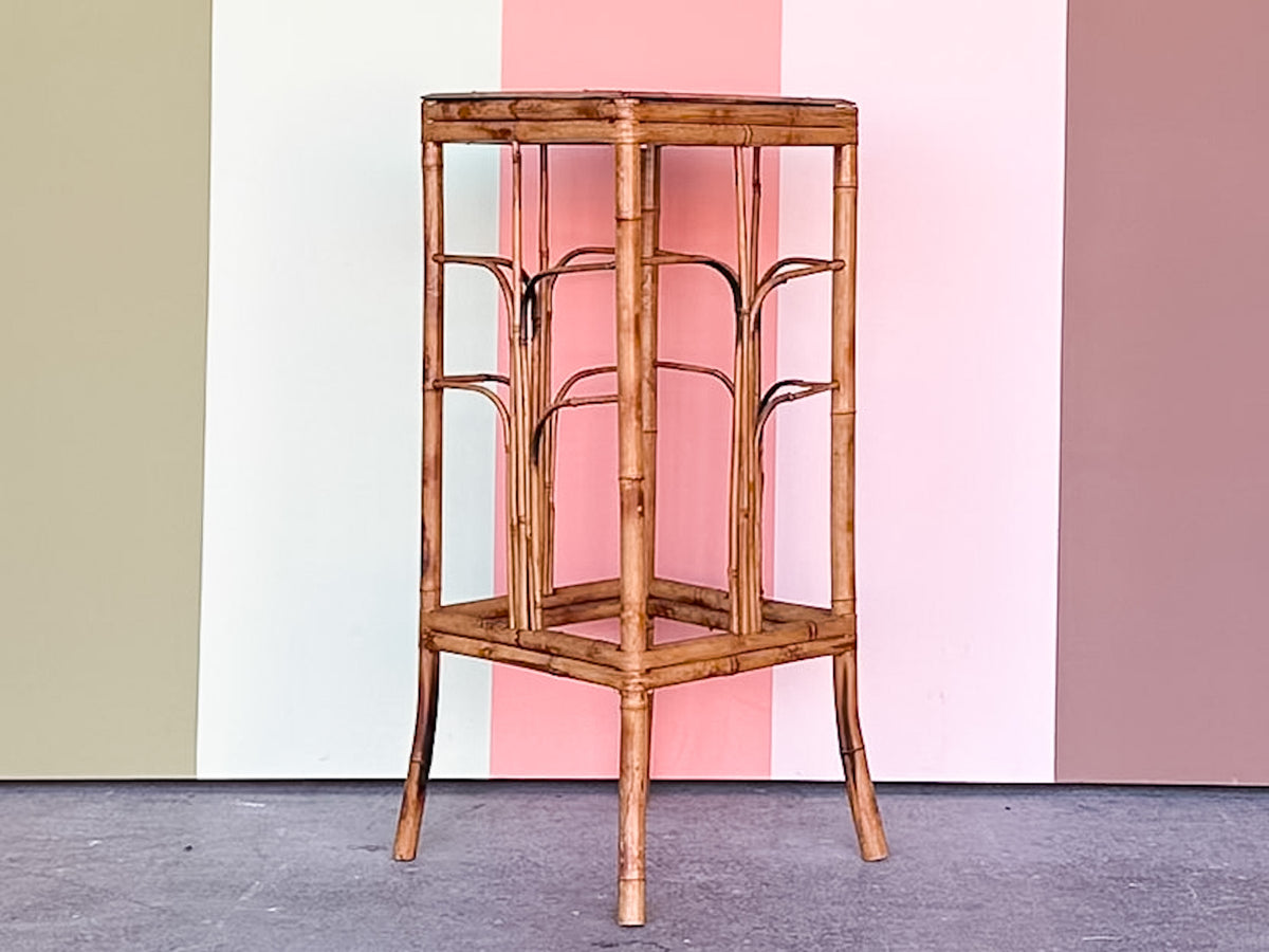 Tortoiseshell Rattan Plant Stand