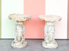 Pair of Palm Beach Plaster Elephant Garden Seats