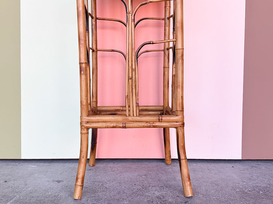 Tortoiseshell Rattan Plant Stand