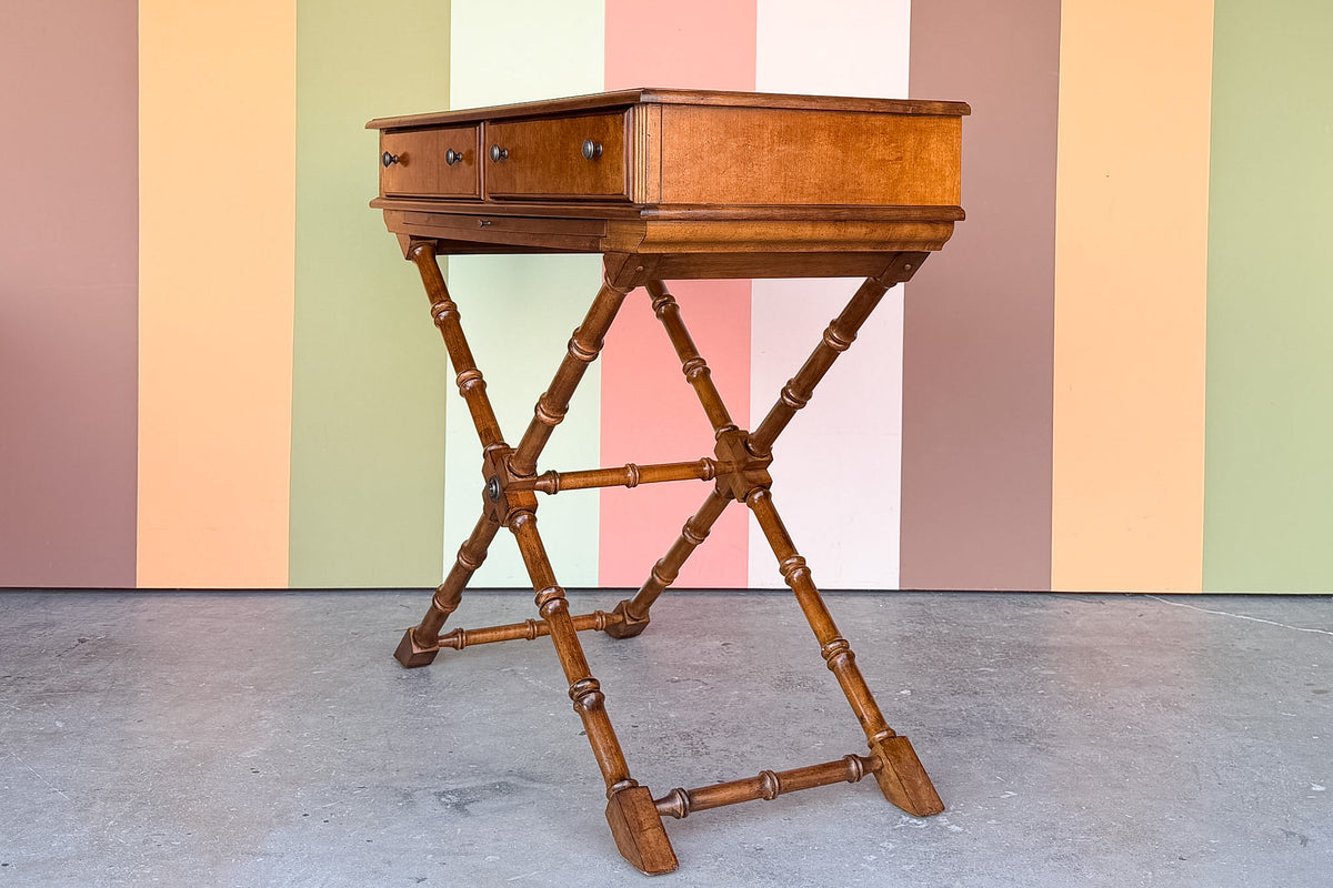 Handsome Faux Bamboo Console