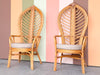Pair of Palm Frond Accent Chairs