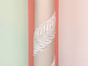 Plaster Palm Frond Floor Lamp