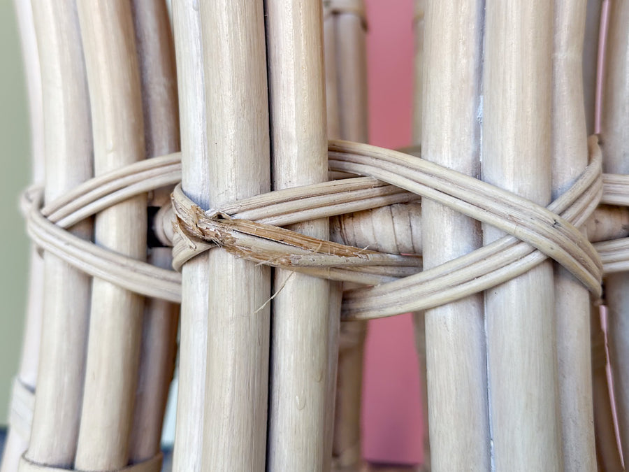 Coastal Chic Rattan Dining Table