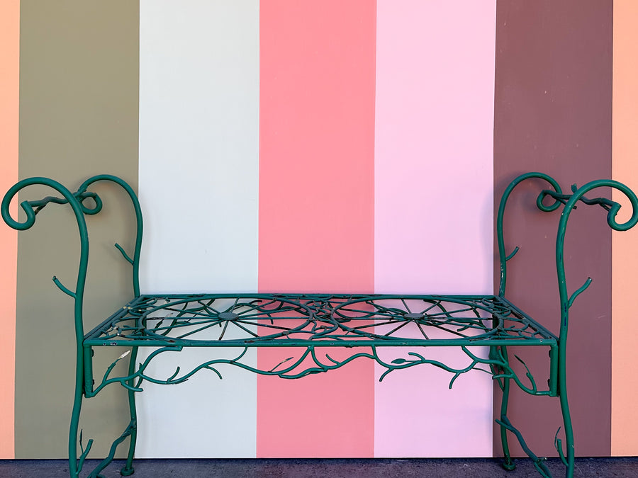 Sweet Green Bird Garden Bench