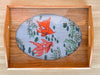 Koi Fish Needlepoint Tray