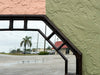 Large Faux Bamboo Octagon MIrror