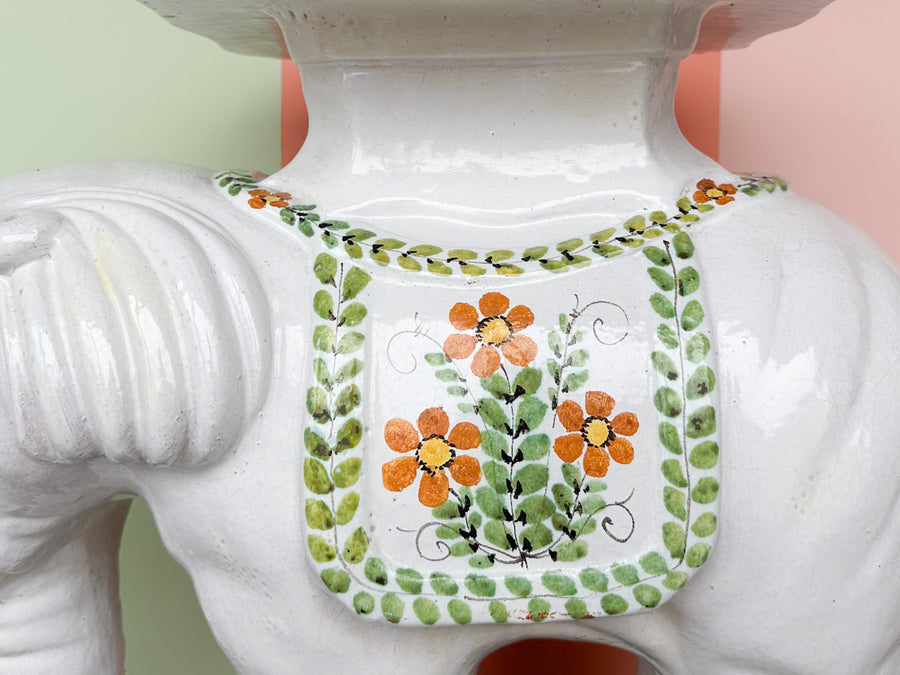 Palm Beach Chic Elephant Garden Seat