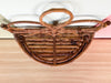 Whimsical Rattan Wall Shelf