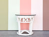 Palm Beach Chic Rattan Side Table