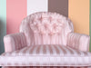 Pair of Pink Chic Upholstered Swivel Chairs
