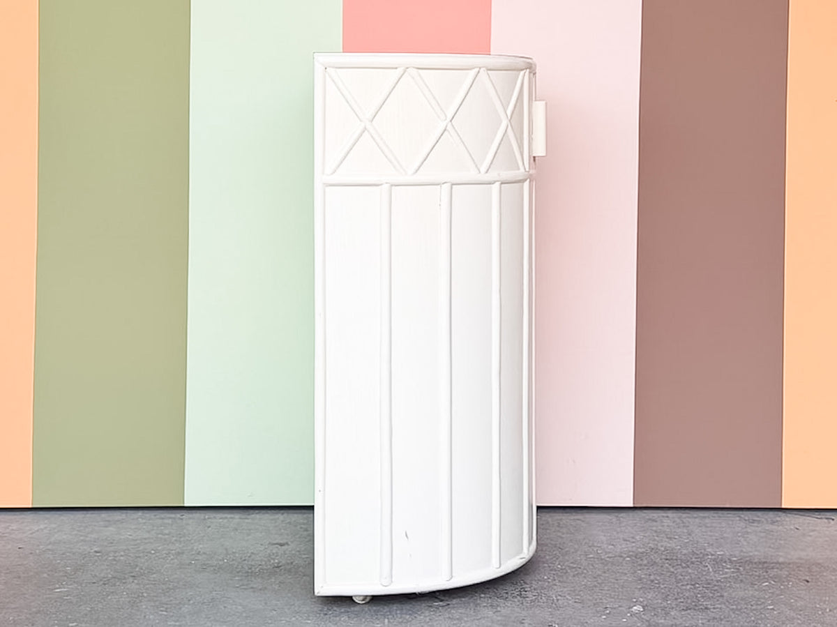 Palm Beach Style Faux Bamboo Bar on Casters