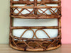 Whimsical Rattan Wall Shelf