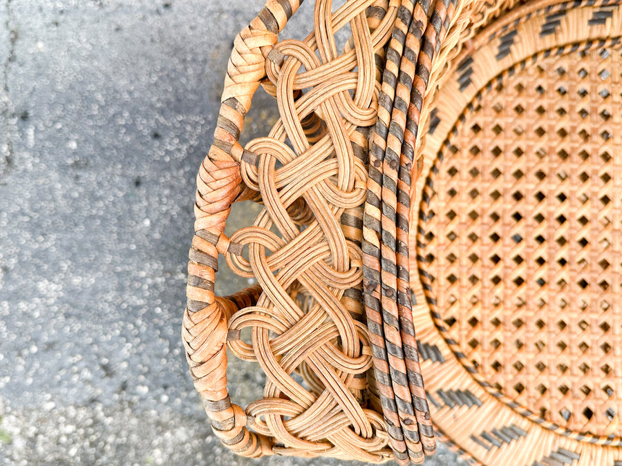 Petite Natural Rattan Peacock Chair