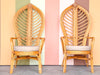 Pair of Palm Frond Accent Chairs