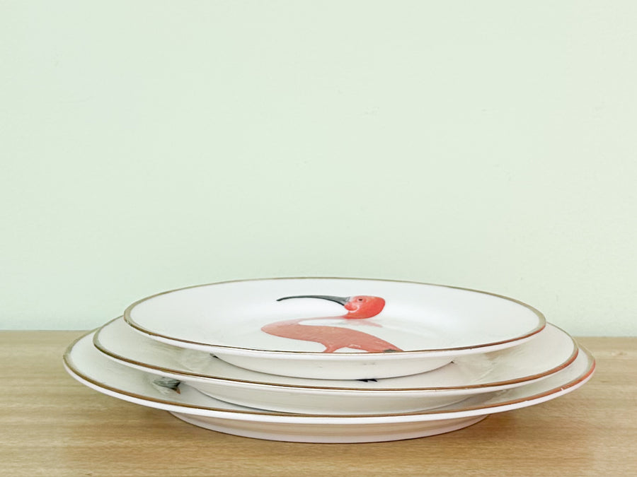 Set of Three Decoupage Bird Plates