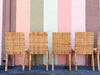 Set of Eight Baldwin Style Rattan Wrapped Dining Chairs