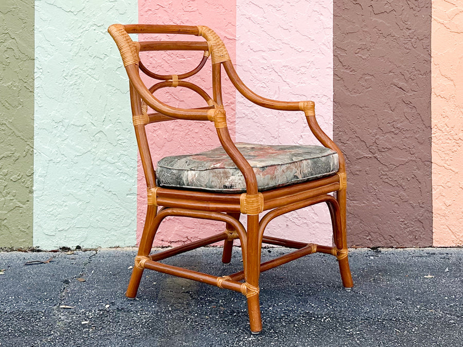 Set of Four Rattan Dining Chairs