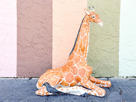 Charming Italian Terracotta Giraffe