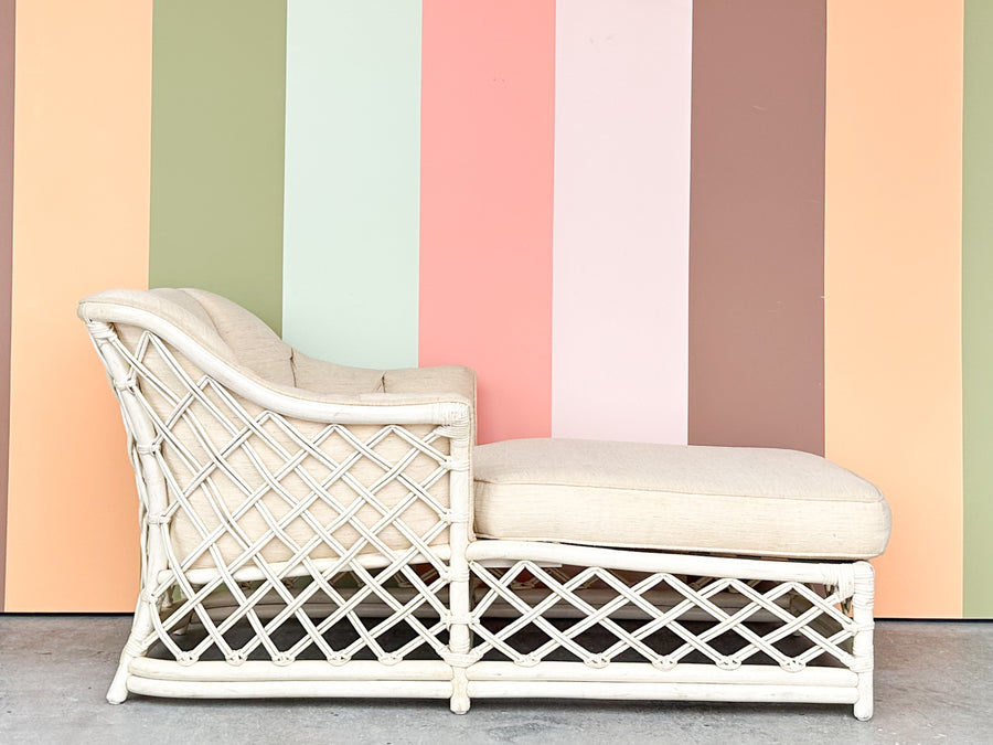 Ficks Reed Lattice Rattan Chaise