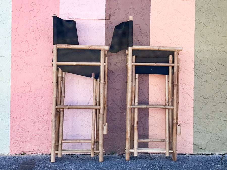 Kips Bay Show House Tiki Bar and Stools