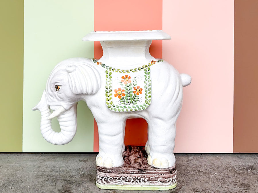 Palm Beach Chic Elephant Garden Seat