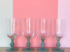 Set of Eight Seafoam Glassware