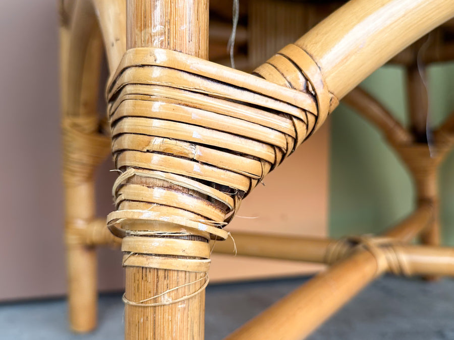Set of Four Island Style Rattan Dining Chairs