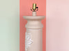 Plaster Palm Frond Floor Lamp