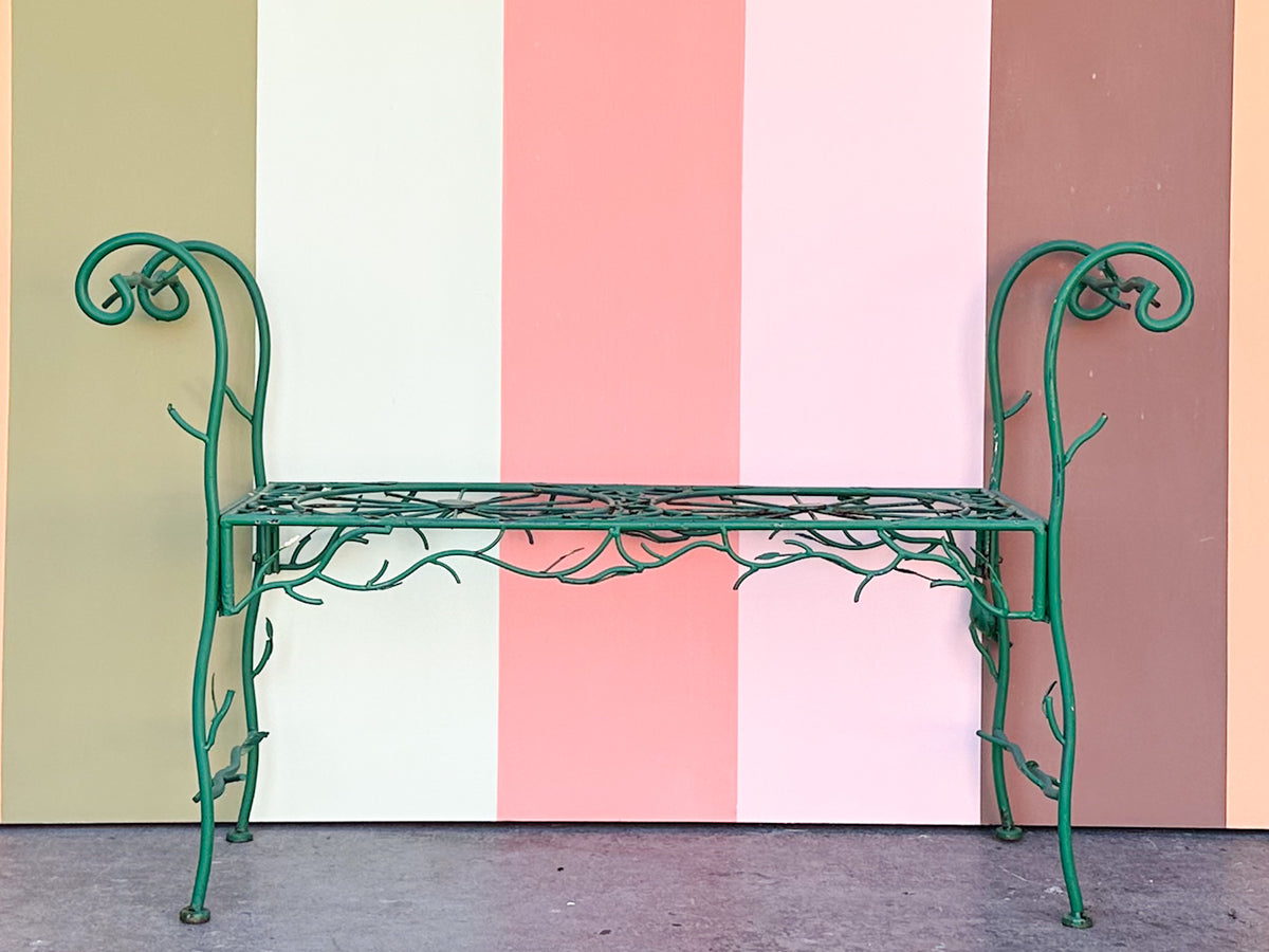 Sweet Green Bird Garden Bench